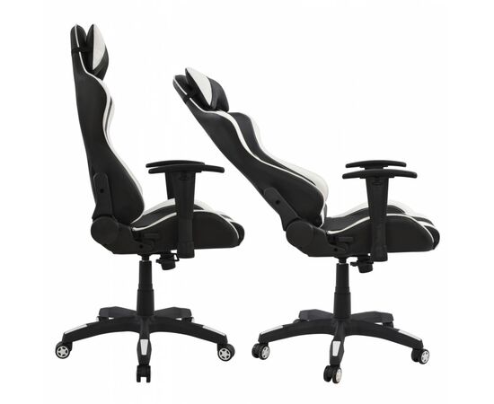 ΚΑΡΕΚΛΑ ΓΡΑΦΕΙΟΥ GAMING HM1062.04 SPEED ΜΑΥΡΟ ΛΕΥΚΟ PU 68,5x71,5x133,5 cm - ΚΑΡΕΚΛΕΣ ΓΡΑΦΕΙΟΥ στο Milonadakis.gr