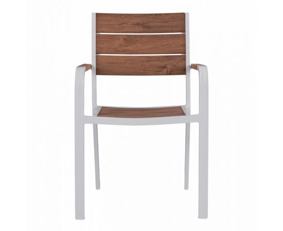 ΠΟΛΥΘΡΟΝΑ ΑΛΟΥΜΙΝΙΟΥ SAGA ΛΕΥΚΗ ΜΕ POLYWOOD HM5127.01 55x56x85Υ εκ. - ΚΑΡΕΚΛΕΣ - ΠΟΛΥΘΡΟΝΕΣ στο Milonadakis.gr