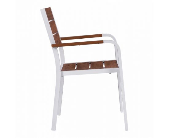 ΠΟΛΥΘΡΟΝΑ ΑΛΟΥΜΙΝΙΟΥ SAGA ΛΕΥΚΗ ΜΕ POLYWOOD HM5127.01 55x56x85Υ εκ. - ΚΑΡΕΚΛΕΣ - ΠΟΛΥΘΡΟΝΕΣ στο Milonadakis.gr