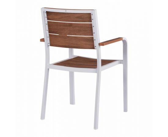 ΠΟΛΥΘΡΟΝΑ ΑΛΟΥΜΙΝΙΟΥ SAGA ΛΕΥΚΗ ΜΕ POLYWOOD HM5127.01 55x56x85Υ εκ. - ΚΑΡΕΚΛΕΣ - ΠΟΛΥΘΡΟΝΕΣ στο Milonadakis.gr