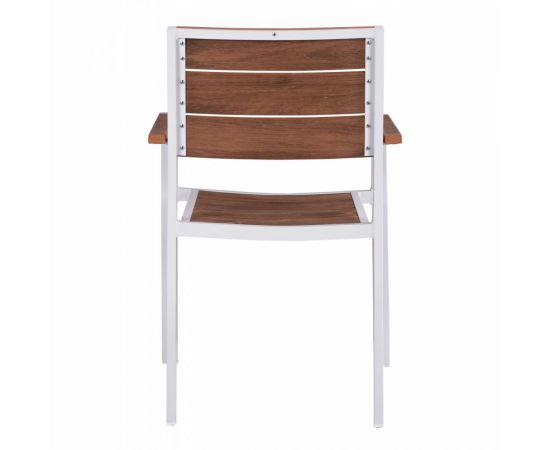 ΠΟΛΥΘΡΟΝΑ ΑΛΟΥΜΙΝΙΟΥ SAGA ΛΕΥΚΗ ΜΕ POLYWOOD HM5127.01 55x56x85Υ εκ. - ΚΑΡΕΚΛΕΣ - ΠΟΛΥΘΡΟΝΕΣ στο Milonadakis.gr