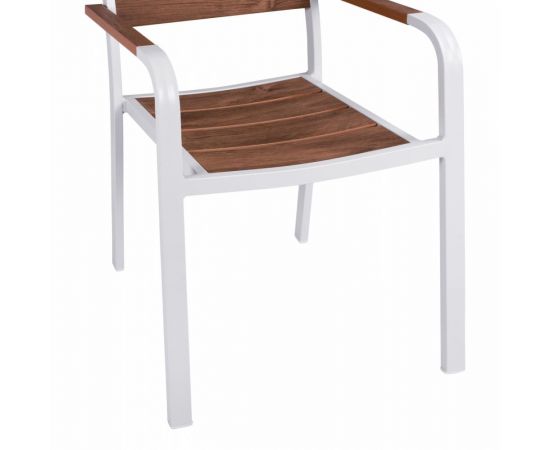 ΠΟΛΥΘΡΟΝΑ ΑΛΟΥΜΙΝΙΟΥ SAGA ΛΕΥΚΗ ΜΕ POLYWOOD HM5127.01 55x56x85Υ εκ. - ΚΑΡΕΚΛΕΣ - ΠΟΛΥΘΡΟΝΕΣ στο Milonadakis.gr