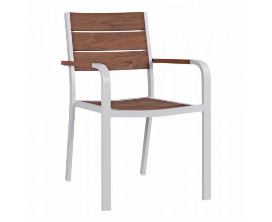 ΠΟΛΥΘΡΟΝΑ ΑΛΟΥΜΙΝΙΟΥ SAGA ΛΕΥΚΗ ΜΕ POLYWOOD HM5127.01 55x56x85Υ εκ. - ΚΑΡΕΚΛΕΣ - ΠΟΛΥΘΡΟΝΕΣ στο Milonadakis.gr