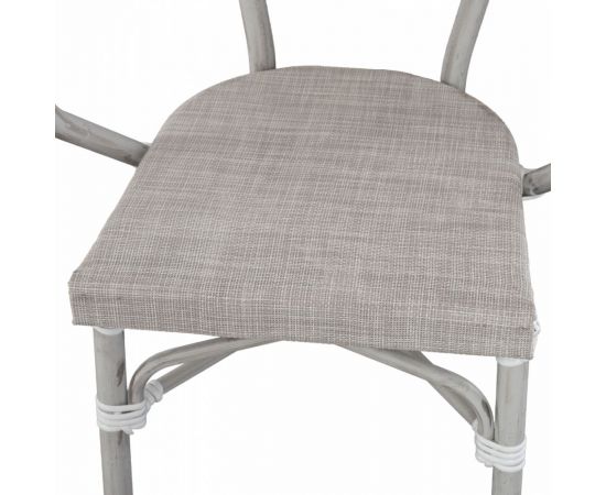 ΠΟΛΥΘΡΟΝΑ ΑΛΟΥΜΙΝΙΟΥ CLAY BAMBOO LOOK ΓΚΡΙ ΠΑΤΙΝΑ ΜΕ TEXTLINE HM5108 57x57x83cm - ΚΑΡΕΚΛΕΣ - ΠΟΛΥΘΡΟΝΕΣ στο Milonadakis.gr