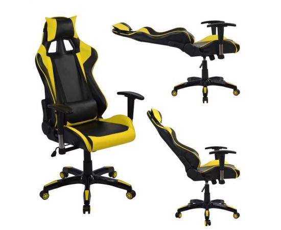 ΠΟΛΥΘΡΟΝΑ GAMING ZAYN HM1056.11 ΜΑΥΡΟ-ΚΙΤΡΙΝΟ PU 67x70x134 εκ. - ΚΑΡΕΚΛΕΣ ΓΡΑΦΕΙΟΥ στο Milonadakis.gr