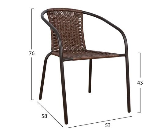 ΣΕΤ ΤΡΑΠΕΖΑΡΙΑ 3ΤΜΧ ΚΑΡΕΚΛΕΣ ΚΑΙ ΤΡΑΠΕΖΙ 70x70 HM5182.02 - ΣΕΤ ΤΡΑΠΕΖΑΡΙΕΣ στο Milonadakis.gr