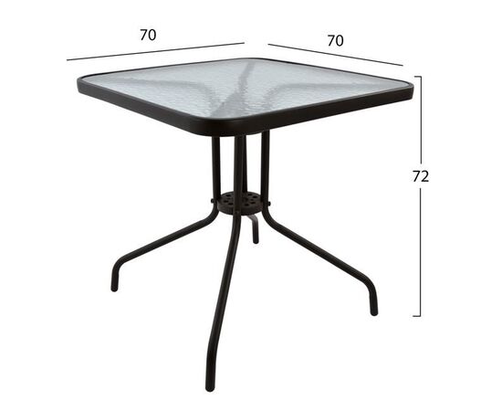 ΣΕΤ ΤΡΑΠΕΖΑΡΙΑ 3ΤΜΧ ΚΑΡΕΚΛΕΣ ΚΑΙ ΤΡΑΠΕΖΙ 70x70 HM5182.02 - ΣΕΤ ΤΡΑΠΕΖΑΡΙΕΣ στο Milonadakis.gr