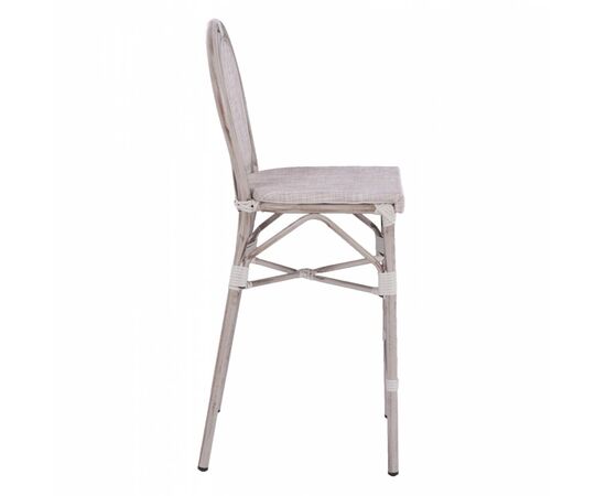 ΣΚΑΜΠΩ ΑΛΟΥΜΙΝΙΟΥ BAMBOO LOOK ΠΑΤΙΝΑ ΛΕΥΚΟ ΜΕ TEXTLINE HM5110 41x52x116 εκ. - ΣΚΑΜΠΩ στο Milonadakis.gr