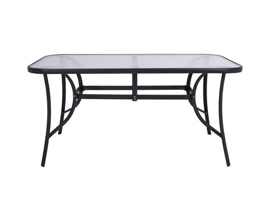 ΤΡΑΠΕΖΙ BRUNO 150X90Χ72Υεκ. ΓΚΡΙ ΜΕΤΑΛΛΙΚΟ ΜΕ ΓΥΑΛΙΝΗ ΕΠΙΦΑΝΕΙΑ HM5145.01 - ΤΡΑΠΕΖΙΑ ΕΞ. ΧΩΡΟΥ στο Milonadakis.gr