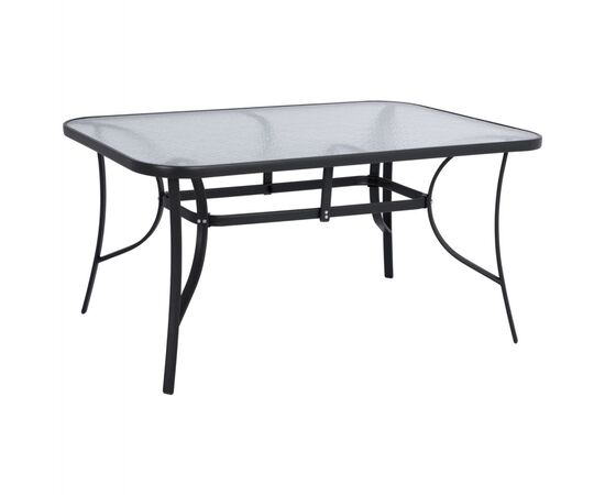 ΤΡΑΠΕΖΙ BRUNO 150X90Χ72Υεκ. ΓΚΡΙ ΜΕΤΑΛΛΙΚΟ ΜΕ ΓΥΑΛΙΝΗ ΕΠΙΦΑΝΕΙΑ HM5145.01 - ΤΡΑΠΕΖΙΑ ΕΞ. ΧΩΡΟΥ στο Milonadakis.gr