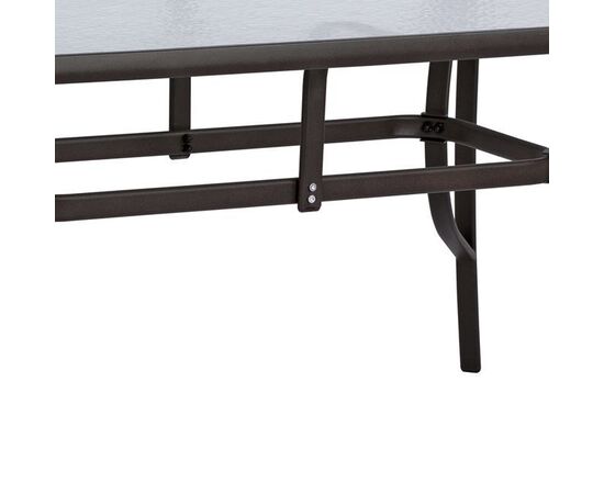 ΤΡΑΠΕΖΙ BRUNO 150X90Χ72Υεκ. ΚΑΦΕ ΜΕΤΑΛΛΙΚΟ ΜΕ ΓΥΑΛΙΝΗ ΕΠΙΦΑΝΕΙΑ HM5145.02 - ΤΡΑΠΕΖΙΑ ΕΞ. ΧΩΡΟΥ στο Milonadakis.gr