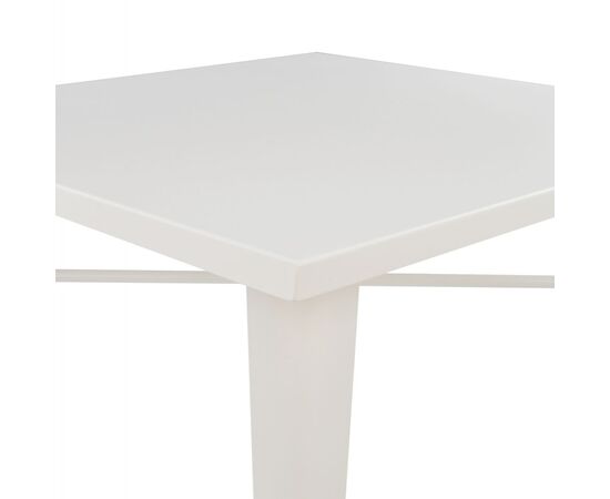 ΤΡΑΠΕΖΙ ΜΕΤΑΛΛΙΚΟ MILK WHITE ΜΑΤ HM0608.21 80X80X76 - ΤΡΑΠΕΖΙΑ ΚΟΥΖΙΝΑΣ στο Milonadakis.gr