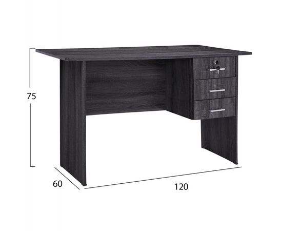 ΓΡΑΦΕΙΟ ΜΕΛΑΜΙΝΗΣ HAYDEN 120x60x75Υεκ.ΜΕ 3 ΣΥΡΤΑΡΙΑ ΣΕ ΑΝΘΡΑΚΙ ΧΡΩΜΑ HM2268.01 - ΓΡΑΦΕΙΑ στο Milonadakis.gr