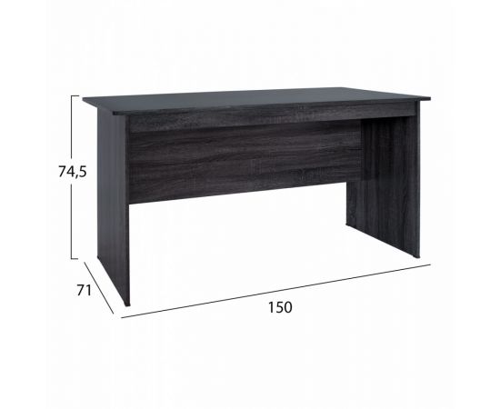 ΓΡΑΦΕΙΟ ΜΕΛΑΜΙΝΗΣ HAYDEN 150x71x74,5 HM2284.01 ΣΕ ΑΝΘΡΑΚΙ ΧΡΩΜΑ - ΓΡΑΦΕΙΑ στο Milonadakis.gr