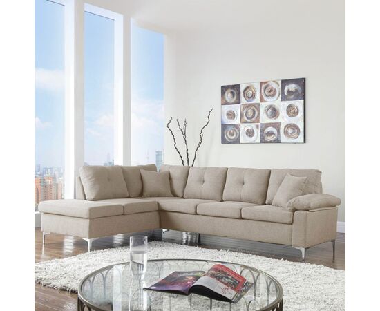 ΚΑΝΑΠΕΣ ΓΩΝΙΑ ΑΡΙΣΤΕΡΗ ZAILA HM3086L ΥΦΑΣΜΑ ΜΠΕΖ 282x197x90 εκ. - ΚΑΝΑΠΕΔΕΣ-ΣΑΛΟΝΙΑ στο Milonadakis.gr