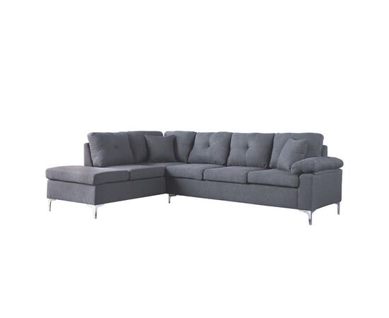 ΚΑΝΑΠΕΣ ΓΩΝΙΑ ΑΡΙΣΤΕΡΗ ZAILA HM3087L ΥΦΑΣΜΑ ΓΚΡΙ 282x197x90 εκ. - ΚΑΝΑΠΕΔΕΣ-ΣΑΛΟΝΙΑ στο Milonadakis.gr