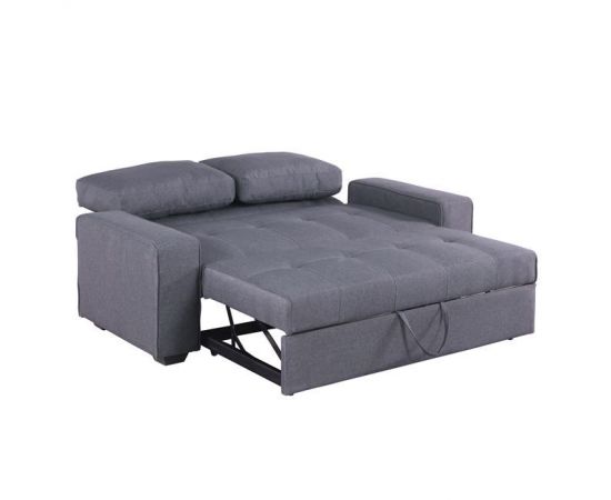 ΚΑΝΑΠΕΣ ΚΡΕΒΑΤΙ KANNA 2ΘΕΣΙΟΣ 176x102x91 εκ.HM3082.10 ΜΕ ΓΚΡΙ ΥΦΑΣΜΑ - ΚΑΝΑΠΕΔΕΣ-ΣΑΛΟΝΙΑ στο Milonadakis.gr