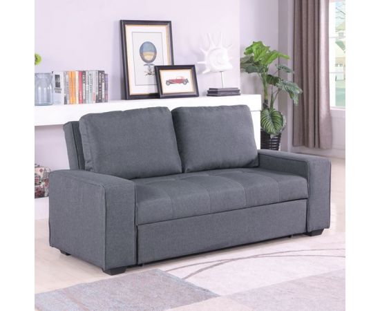 ΚΑΝΑΠΕΣ ΚΡΕΒΑΤΙ KANNA 2ΘΕΣΙΟΣ 176x102x91 εκ.HM3082.10 ΜΕ ΓΚΡΙ ΥΦΑΣΜΑ - ΚΑΝΑΠΕΔΕΣ-ΣΑΛΟΝΙΑ στο Milonadakis.gr