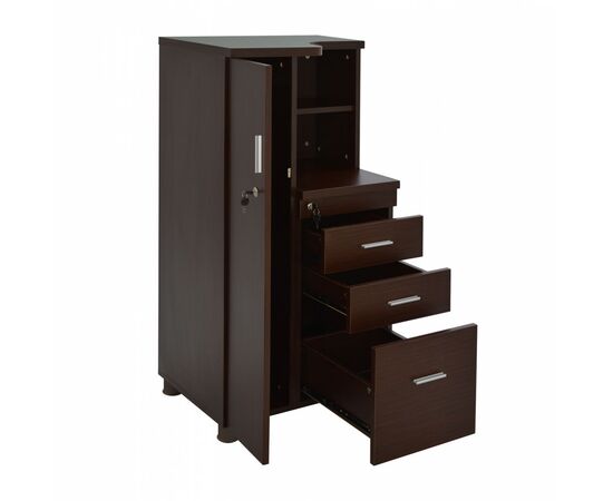 ΝΤΟΥΛΑΠΙ ΓΡΑΦΕΙΟΥ ΕΠΑΓΓΕΛΜΑΤΙΚΟ WENGE  HM2052.02L 60x46x120 - ΝΤΟΥΛΑΠΙΑ στο Milonadakis.gr