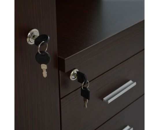 ΝΤΟΥΛΑΠΙ ΓΡΑΦΕΙΟΥ ΕΠΑΓΓΕΛΜΑΤΙΚΟ WENGE  HM2052.02L 60x46x120 - ΝΤΟΥΛΑΠΙΑ στο Milonadakis.gr