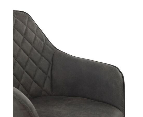 ΠΟΛΥΘΡΟΝΑ MANDO HM8006.10 ΜΕ ΓΚΡΙ NUBUCK ΥΦΑΣΜΑ 60x60x84 εκ. - ΚΑΡΕΚΛΕΣ - ΠΟΛΥΘΡΟΝΕΣ ΕΣ. στο Milonadakis.gr