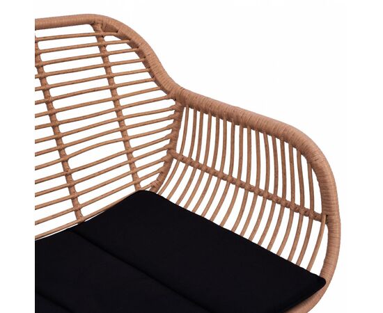 ΣΕΤ ΣΑΛΟΝΙ 4ΤΜΧ ALLEGRA HM5460 ΜΕΤΑΛΛΟ & WICKER ΣΕ ΜΠΕΖ ΧΡΩΜΑ - ΣΕΤ ΣΑΛΟΝΙΑ στο Milonadakis.gr