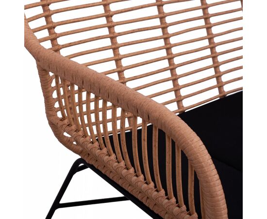 ΣΕΤ ΣΑΛΟΝΙ 4ΤΜΧ ALLEGRA HM5460 ΜΕΤΑΛΛΟ & WICKER ΣΕ ΜΠΕΖ ΧΡΩΜΑ - ΣΕΤ ΣΑΛΟΝΙΑ στο Milonadakis.gr