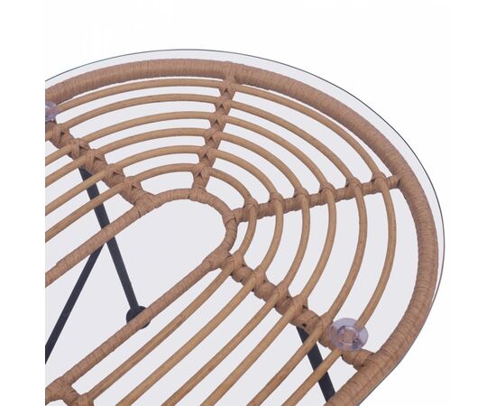 ΣΕΤ ΣΑΛΟΝΙ 4ΤΜΧ ALLEGRA HM5460 ΜΕΤΑΛΛΟ & WICKER ΣΕ ΜΠΕΖ ΧΡΩΜΑ - ΣΕΤ ΣΑΛΟΝΙΑ στο Milonadakis.gr