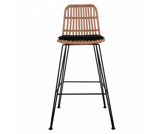 ΣΚΑΜΠΟ ΜΕΤΑΛΛΙΚΟ ΜΕ ΜΑΞΙΛΑΡΙ ALLEGRA HM5452 ΜΕ WICKER ΣΕ ΜΠΕΖ ΑΠΟΧΡΩΣΗ 56x60x109 εκ. - ΣΚΑΜΠΩ στο Milonadakis.gr