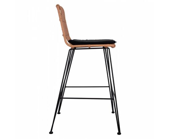 ΣΚΑΜΠΟ ΜΕΤΑΛΛΙΚΟ ΜΕ ΜΑΞΙΛΑΡΙ ALLEGRA HM5452 ΜΕ WICKER ΣΕ ΜΠΕΖ ΑΠΟΧΡΩΣΗ 56x60x109 εκ. - ΣΚΑΜΠΩ στο Milonadakis.gr