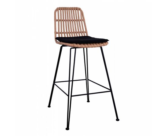 ΣΚΑΜΠΟ ΜΕΤΑΛΛΙΚΟ ΜΕ ΜΑΞΙΛΑΡΙ ALLEGRA HM5452 ΜΕ WICKER ΣΕ ΜΠΕΖ ΑΠΟΧΡΩΣΗ 56x60x109 εκ. - ΣΚΑΜΠΩ στο Milonadakis.gr