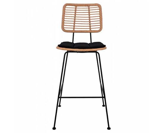 ΣΚΑΜΠΟ ΜΕΤΑΛΛΙΚΟ ΜΕ ΜΑΞΙΛΑΡΙ ALLEGRA HM5455 ΜΕ WICKER ΜΠΕΖ 46,5x55x117,5Υ εκ. - ΣΚΑΜΠΩ στο Milonadakis.gr