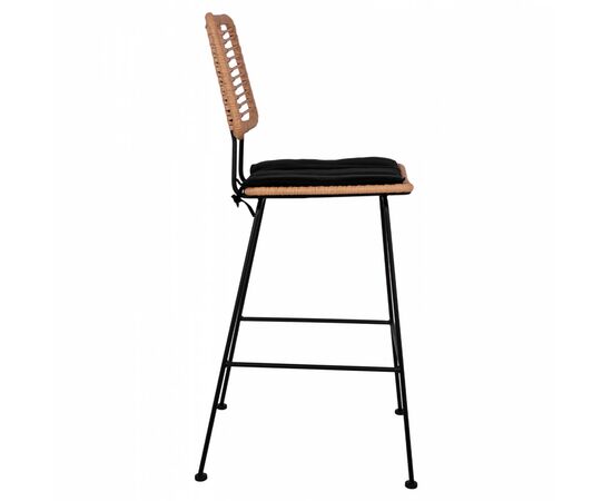 ΣΚΑΜΠΟ ΜΕΤΑΛΛΙΚΟ ΜΕ ΜΑΞΙΛΑΡΙ ALLEGRA HM5455 ΜΕ WICKER ΜΠΕΖ 46,5x55x117,5Υ εκ. - ΣΚΑΜΠΩ στο Milonadakis.gr