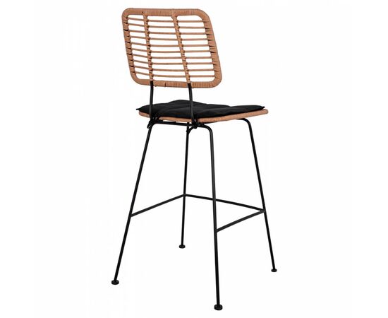 ΣΚΑΜΠΟ ΜΕΤΑΛΛΙΚΟ ΜΕ ΜΑΞΙΛΑΡΙ ALLEGRA HM5455 ΜΕ WICKER ΜΠΕΖ 46,5x55x117,5Υ εκ. - ΣΚΑΜΠΩ στο Milonadakis.gr