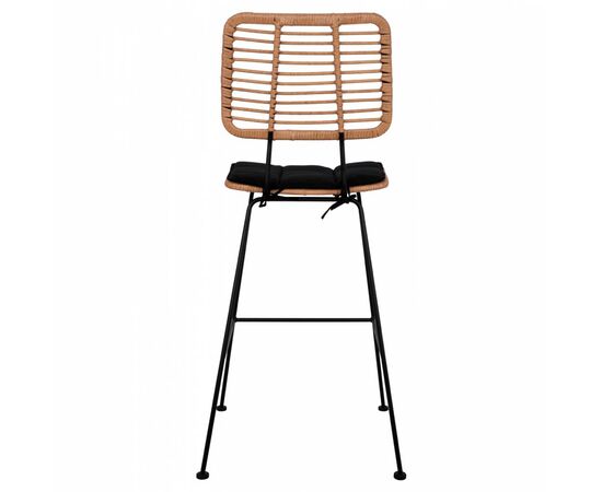 ΣΚΑΜΠΟ ΜΕΤΑΛΛΙΚΟ ΜΕ ΜΑΞΙΛΑΡΙ ALLEGRA HM5455 ΜΕ WICKER ΜΠΕΖ 46,5x55x117,5Υ εκ. - ΣΚΑΜΠΩ στο Milonadakis.gr
