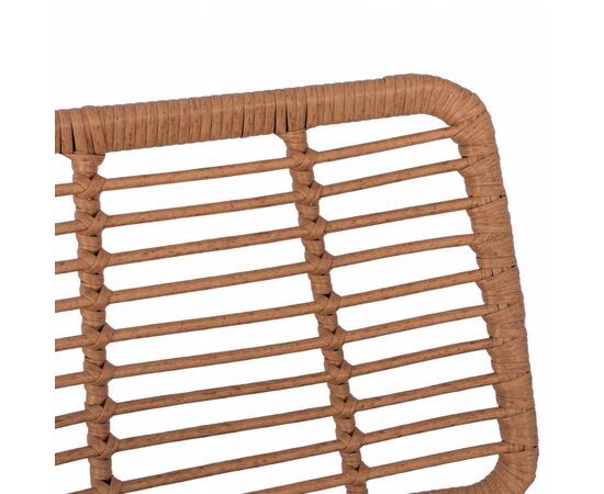 ΣΚΑΜΠΟ ΜΕΤΑΛΛΙΚΟ ΜΕ ΜΑΞΙΛΑΡΙ ALLEGRA HM5455 ΜΕ WICKER ΜΠΕΖ 46,5x55x117,5Υ εκ. - ΣΚΑΜΠΩ στο Milonadakis.gr