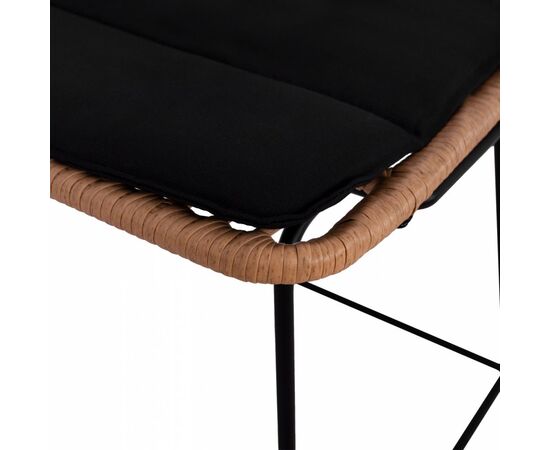 ΣΚΑΜΠΟ ΜΕΤΑΛΛΙΚΟ ΜΕ ΜΑΞΙΛΑΡΙ ALLEGRA HM5455 ΜΕ WICKER ΜΠΕΖ 46,5x55x117,5Υ εκ. - ΣΚΑΜΠΩ στο Milonadakis.gr