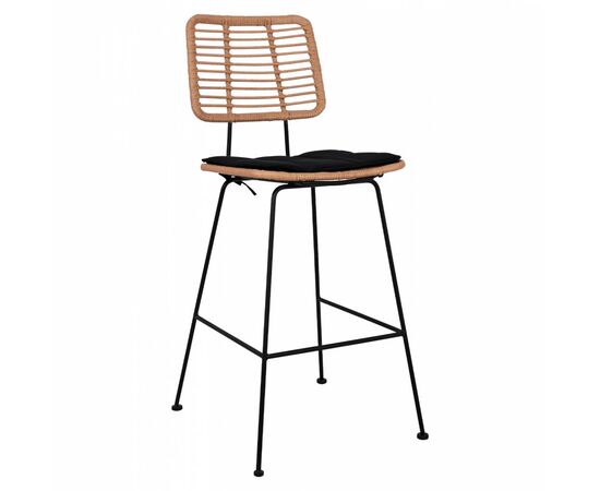 ΣΚΑΜΠΟ ΜΕΤΑΛΛΙΚΟ ΜΕ ΜΑΞΙΛΑΡΙ ALLEGRA HM5455 ΜΕ WICKER ΜΠΕΖ 46,5x55x117,5Υ εκ. - ΣΚΑΜΠΩ στο Milonadakis.gr