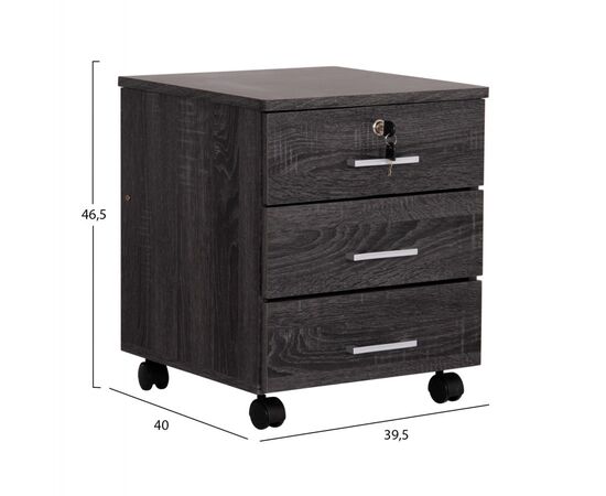 ΣΥΡΤΑΡΙΕΡΑ ΓΡΑΦΕΙΟΥ HAYDEN HM2282.01 ΣΕ ΑΝΘΡΑΚΙ ΧΡΩΜΑ 39.5x40x46.5Υεκ - ΣΥΡΤΑΡΙΕΡΕΣ στο Milonadakis.gr