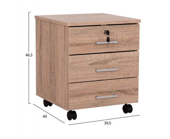 ΣΥΡΤΑΡΙΕΡΑ ΓΡΑΦΕΙΟΥ HAYDEN HM2282.02 ΣΕ SONAMA ΧΡΩΜΑ 39.5x40x46.5Υεκ - ΣΥΡΤΑΡΙΕΡΕΣ στο Milonadakis.gr