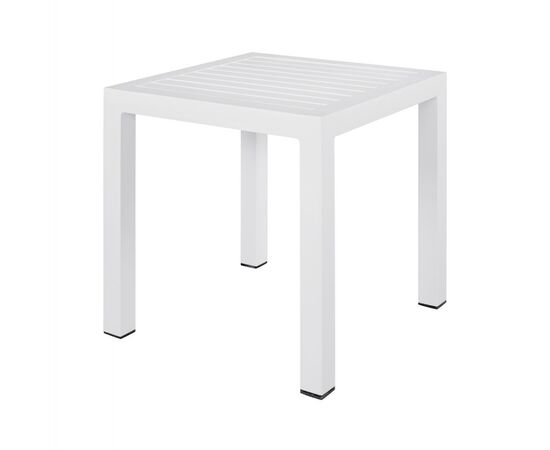 ΤΡΑΠΕΖΙ ΑΛΟΥΜΙΝΙΟΥ QIANA HM5402.01 ΛΕΥΚΟ 45x45x45,5 εκ. - ΤΡΑΠΕΖΙΑ ΕΞ. ΧΩΡΟΥ στο Milonadakis.gr