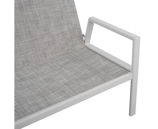 ΚΑΝΑΠΕΣ ΔΙΘΕΣΙΟΣ ΑΛΟΥΜΙΝΙΟΥ TABBY HM5561.01 ΛΕΥΚΟΣ ΜΕ ΜΑΞΙΛΑΡΙΑ - ΚΑΝΑΠΕΔΕΣ στο Milonadakis.gr