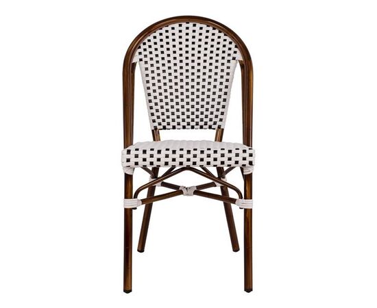 ΚΑΡΕΚΛΑ BISTRO ΑΛΟΥΜΙΝΙΟΥ BAMBOO LOOK ΜΕ ΛΕΥΚΟ-ΜΑΥΡΟ RATTAN HM5566.01 45x54x90Υεκ. - ΚΑΡΕΚΛΕΣ - ΠΟΛΥΘΡΟΝΕΣ στο Milonadakis.gr