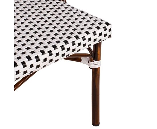 ΚΑΡΕΚΛΑ BISTRO ΑΛΟΥΜΙΝΙΟΥ BAMBOO LOOK ΜΕ ΛΕΥΚΟ-ΜΑΥΡΟ RATTAN HM5566.01 45x54x90Υεκ. - ΚΑΡΕΚΛΕΣ - ΠΟΛΥΘΡΟΝΕΣ στο Milonadakis.gr