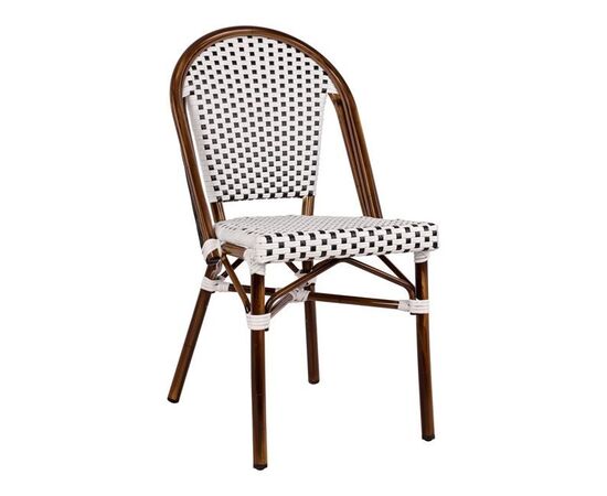 ΚΑΡΕΚΛΑ BISTRO ΑΛΟΥΜΙΝΙΟΥ BAMBOO LOOK ΜΕ ΛΕΥΚΟ-ΜΑΥΡΟ RATTAN HM5566.01 45x54x90Υεκ. - ΚΑΡΕΚΛΕΣ - ΠΟΛΥΘΡΟΝΕΣ στο Milonadakis.gr