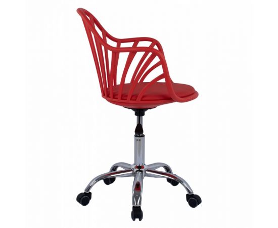 ΚΑΡΕΚΛΑ ΓΡΑΦΕΙΟΥ BECKY HM8457.04 ΣΕ ΚΟΚΚΙΝΟ ΧΡΩΜΑ 57Χ57Χ96 ΕΚ - ΚΑΡΕΚΛΕΣ ΓΡΑΦΕΙΟΥ στο Milonadakis.gr