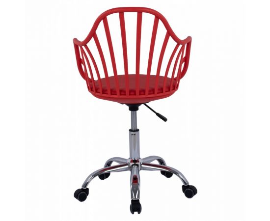 ΚΑΡΕΚΛΑ ΓΡΑΦΕΙΟΥ BECKY HM8457.04 ΣΕ ΚΟΚΚΙΝΟ ΧΡΩΜΑ 57Χ57Χ96 ΕΚ - ΚΑΡΕΚΛΕΣ ΓΡΑΦΕΙΟΥ στο Milonadakis.gr