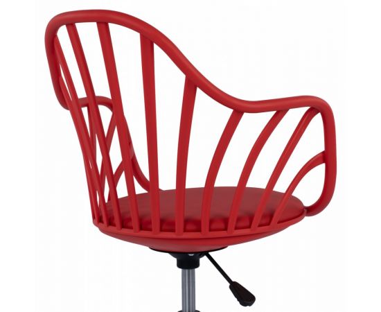 ΚΑΡΕΚΛΑ ΓΡΑΦΕΙΟΥ BECKY HM8457.04 ΣΕ ΚΟΚΚΙΝΟ ΧΡΩΜΑ 57Χ57Χ96 ΕΚ - ΚΑΡΕΚΛΕΣ ΓΡΑΦΕΙΟΥ στο Milonadakis.gr