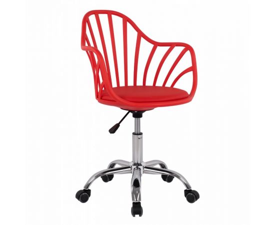 ΚΑΡΕΚΛΑ ΓΡΑΦΕΙΟΥ BECKY HM8457.04 ΣΕ ΚΟΚΚΙΝΟ ΧΡΩΜΑ 57Χ57Χ96 ΕΚ - ΚΑΡΕΚΛΕΣ ΓΡΑΦΕΙΟΥ στο Milonadakis.gr