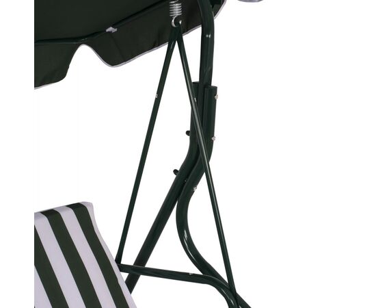 ΚΟΥΝΙΑ 3ΘΕΣΙΑ WAIOLA HM5542 ΠΡΑΣΙΝΟ ΛΕΥΚΟ ΡΙΓΕ NAPOLI 167x110x175  cm - ΚΟΥΝΙΕΣ - ΦΩΛΙΕΣ στο Milonadakis.gr